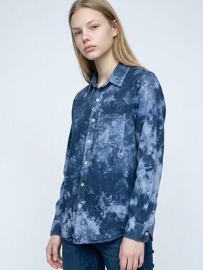 Joe’s Jeans Dark Tie Dye Button Down